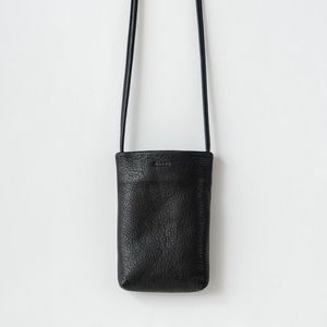 Baggu Leather iPhone Sling/Crossbody Bag in Black